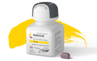 RINVOQ is a once-daily pill taken with or without topical corticosteroids