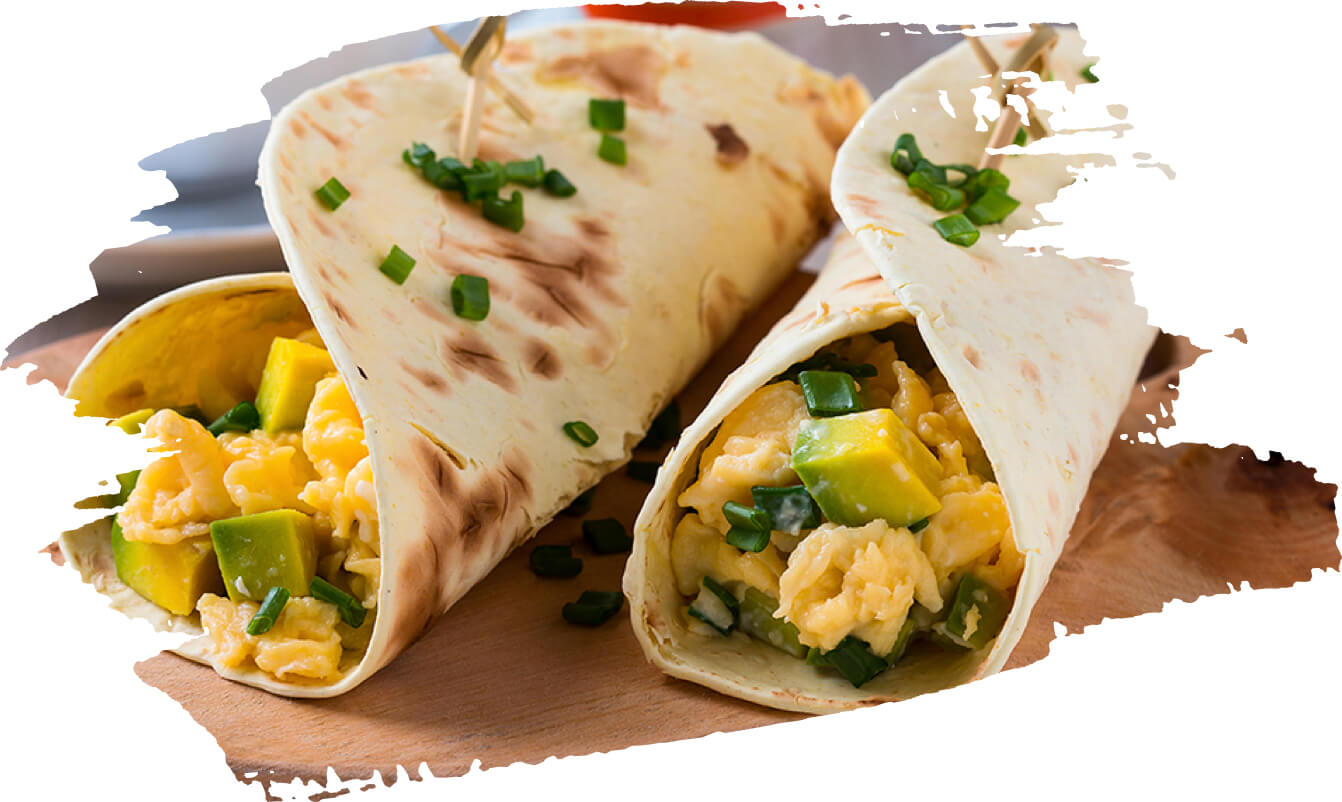 Cassava Flour Breakfast Wraps
