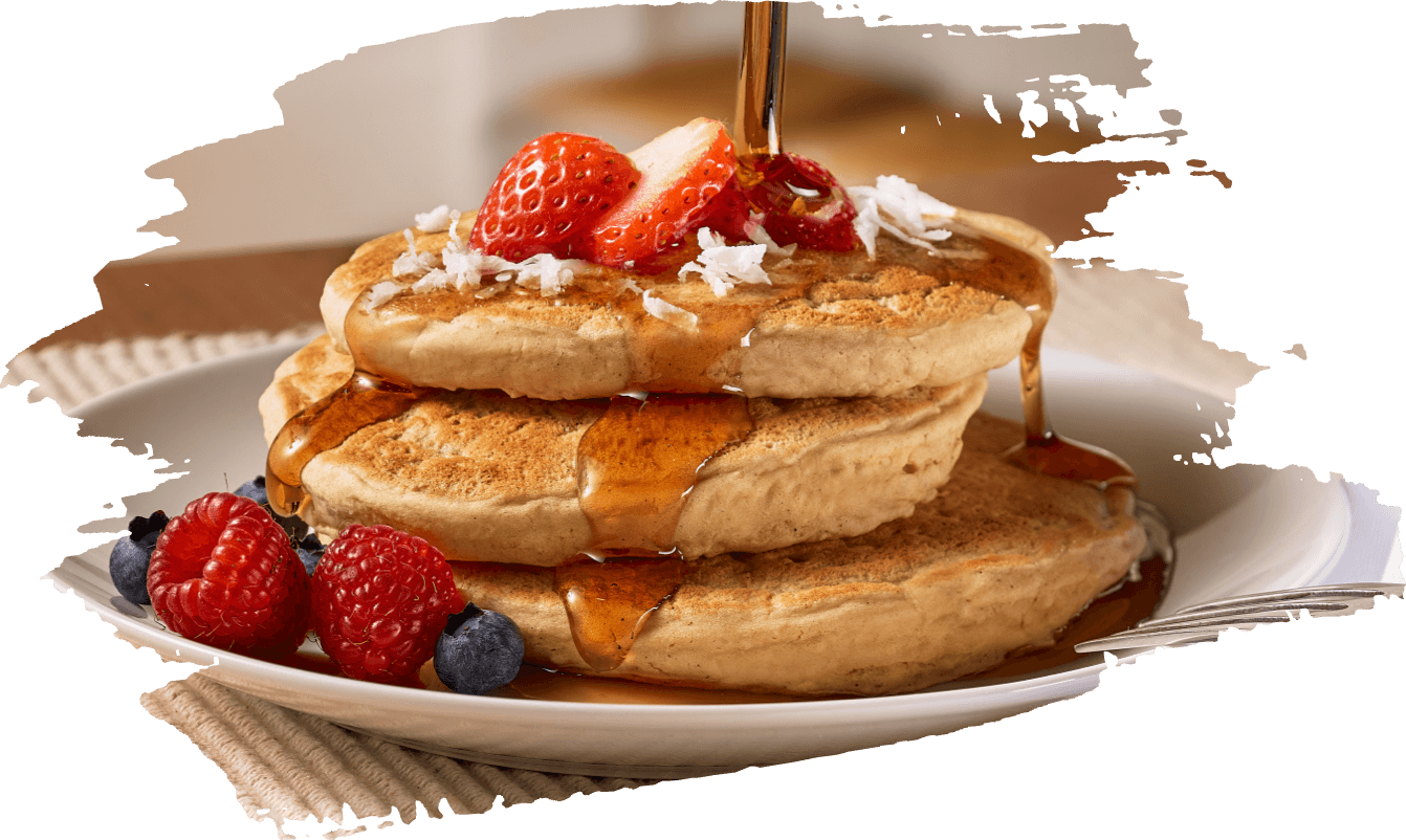 Vanilla & Cinnamon Quinoa Pancakes
