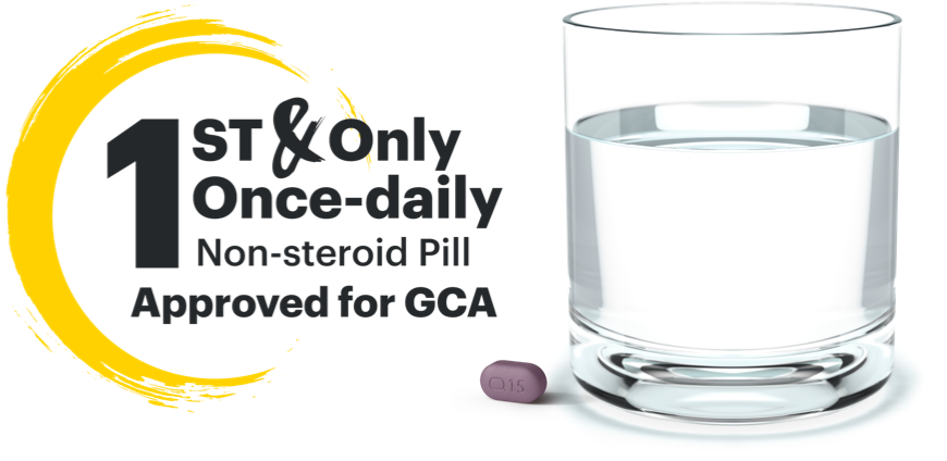 1st & Only Once-daily Non-steroid Pill Approved for GCA