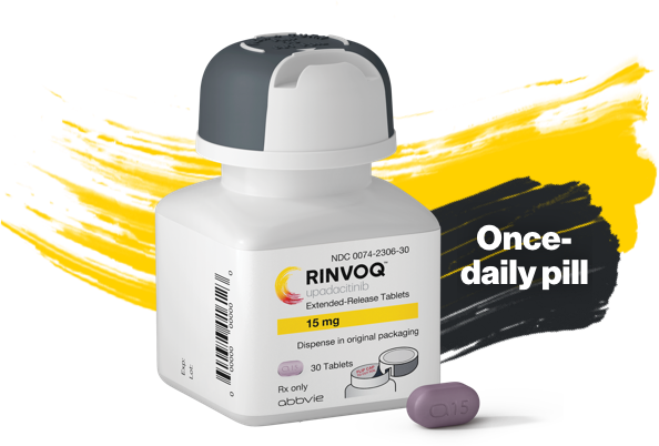 RINVOQ Pill Bottle: Once-daily pill