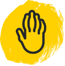 Illustration of swollen fingers (dactylitis)