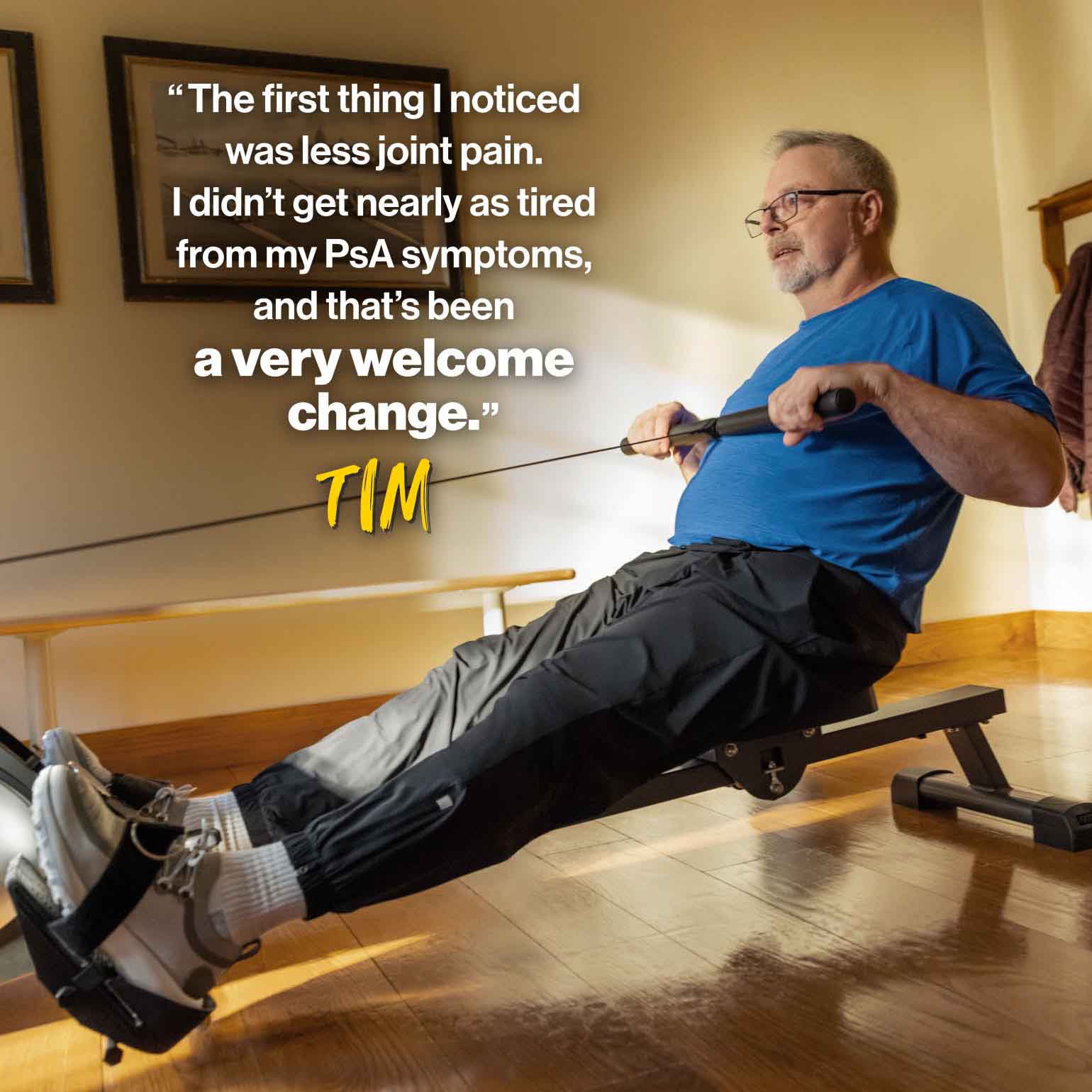 “I didn’t get nearly as tired, and that’s been a very welcome change” – Tim, professor and lifelong athlete