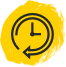 Illustration of clock symbolizing how often to take RINVOQ