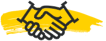 Illustration of two hands shaking