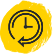 Illustration of clock symbolizing how often to take RINVOQ