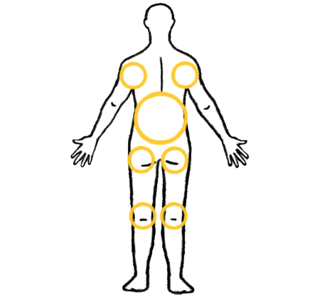 Back of the body outline