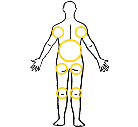 Back of the body outline