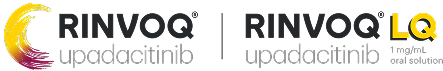 RINVOQ upadacitinib logo | RINVOQ upadacitinib LQ 1 mg/mL oral solution logo