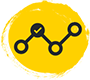 Line graph icon.